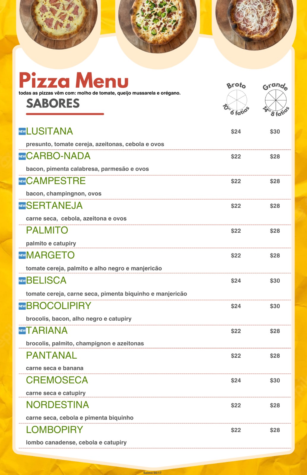 Menu de Pizzas Salgadas - Página 3